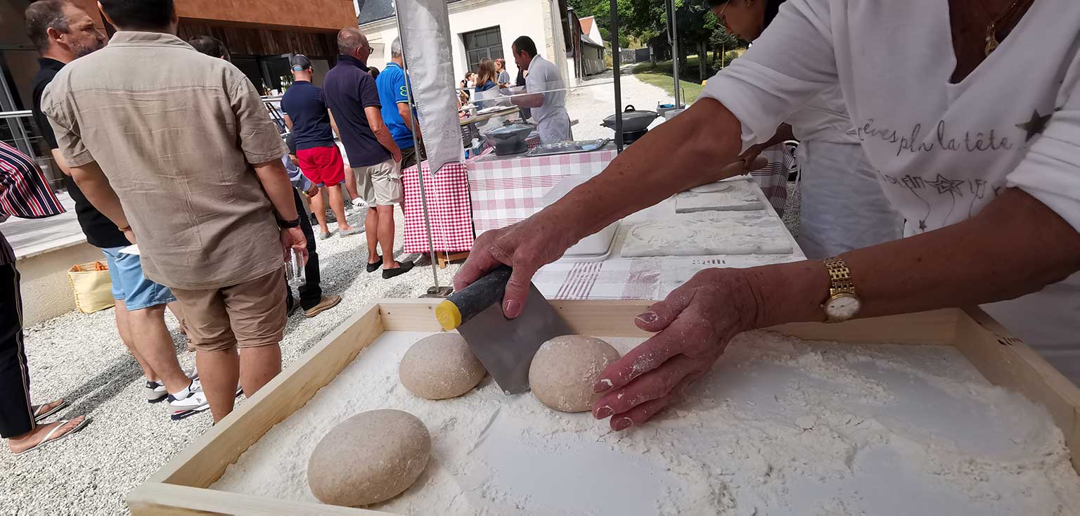 preparation des fouées avant cuisson