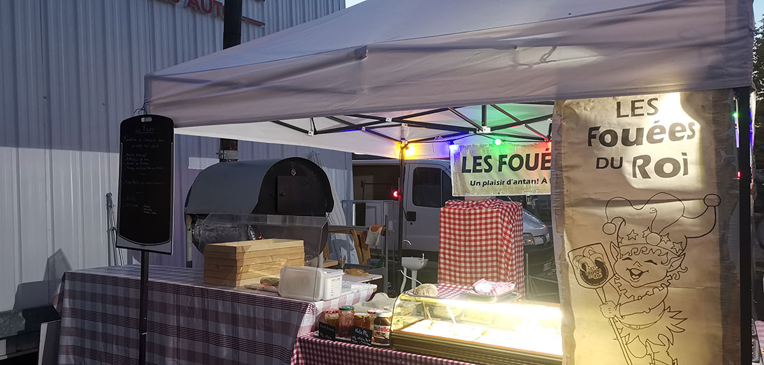 Stand des fouées du roi journée portes ouvertes entreprise Barrier