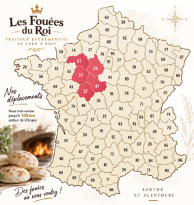 les fouees du roi traiteur evenementiel carte geographique des prestations
